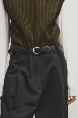 Gilet en laine sans manches - Kaki