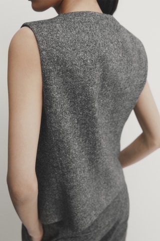 Gilet de costume en soie - Gris