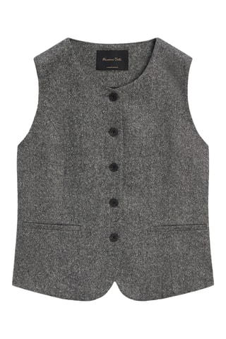 Gilet de costume en soie - Gris