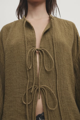 Veste en lin - Kaki