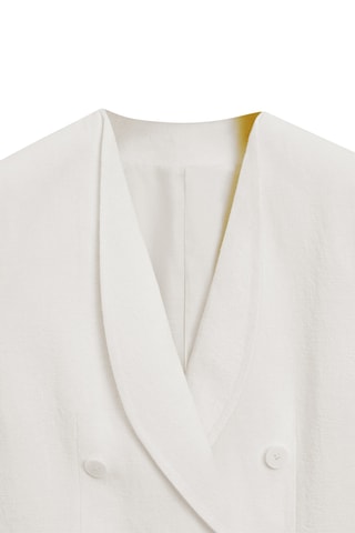 Veste de costume en lin - Blanc cassé
