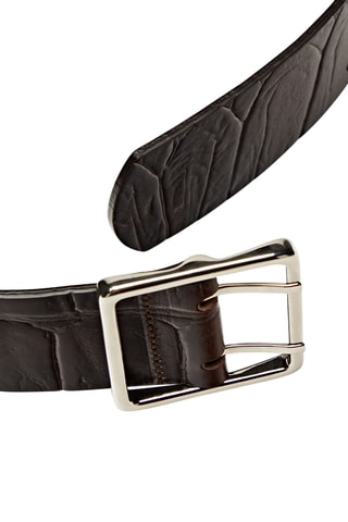 Ceinture en cuir - Marron