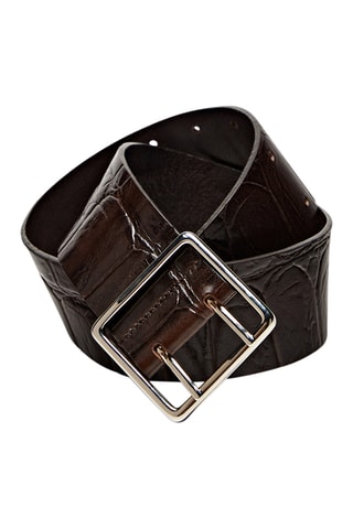 Ceinture en cuir - Marron