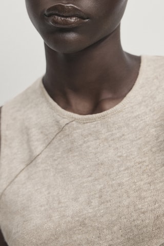 Top en lin - Beige