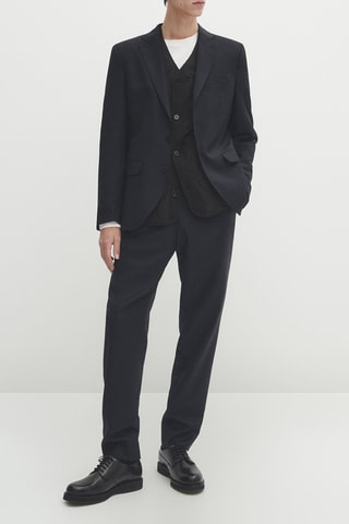 Pantalon de costume - Bleu marine