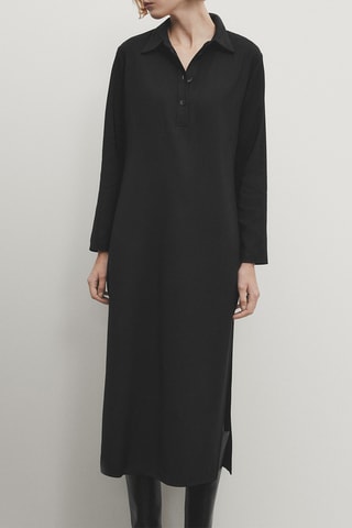 Vestido direito - Preto