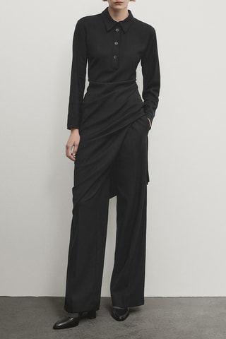 Vestido direito - Preto