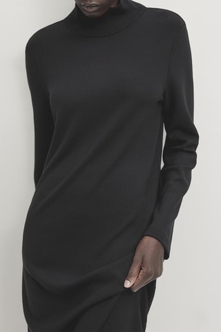Vestido direito - Preto