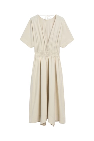 Vestido médio - Bege
