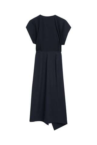 Vestido traçado - Azul-marinho