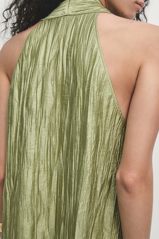 Vestido comprido - Verde-azeitona