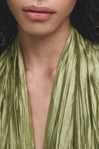 Vestido comprido - Verde-azeitona