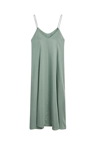 Vestido comprido - Verde-sálvia