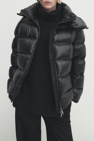 Doudoune à capuche - Noir