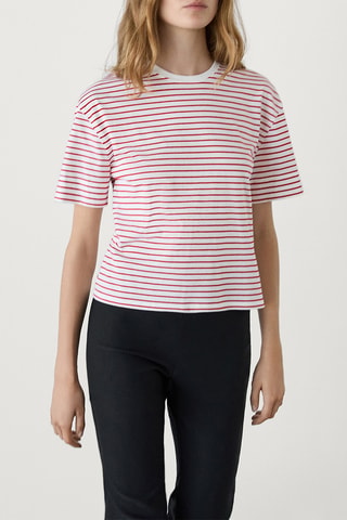 T-shirt - Branco e vermelho