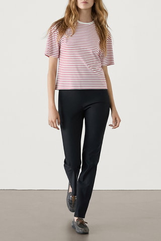 T-shirt - Branco e vermelho