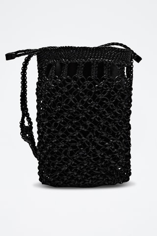 Sac seau en cuir - Noir