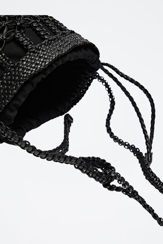 Sac seau en cuir - Noir