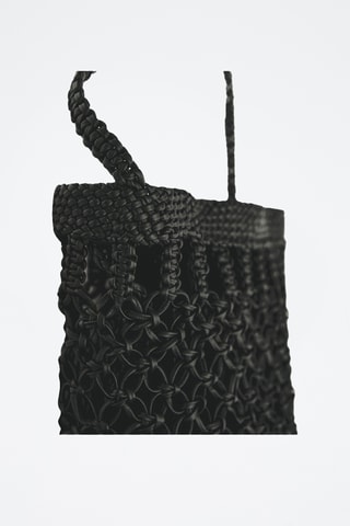 Sac seau en cuir - Noir