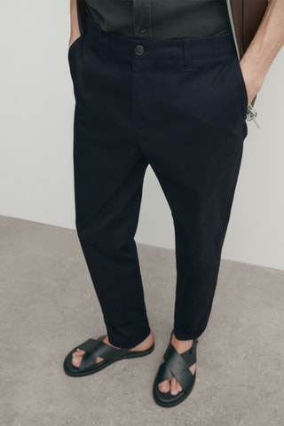 Pantalon slim - Bleu marine