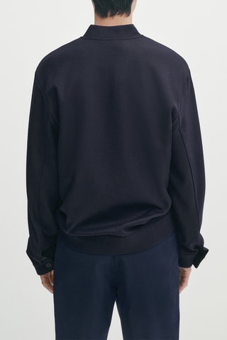Veste en laine - Bleu marine