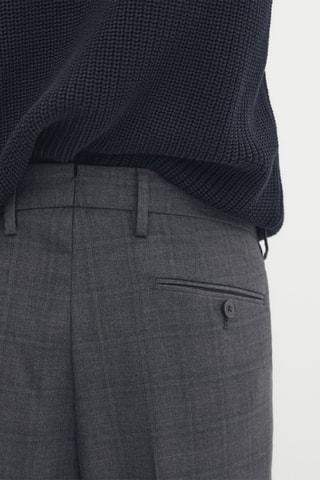 Pantalon de costume en laine - Gris