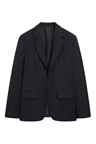 Veste de costume en laine - Bleu marine