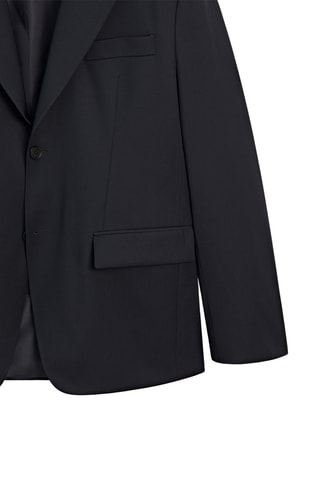 Veste de costume en laine - Bleu marine