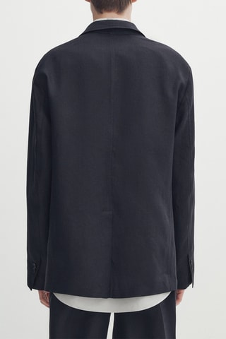 Veste de costume en laine - Bleu marine