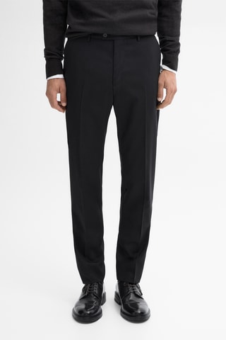Pantalon de costume en laine - Noir