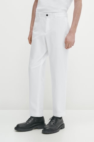 Chino droit - Blanc