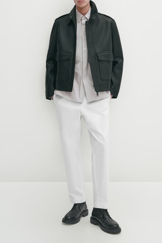 Chino droit - Blanc