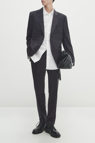 Pantalon en laine - Anthracite