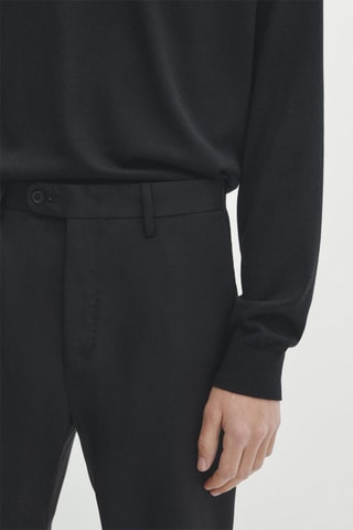 Pantalon de costume en laine - Noir