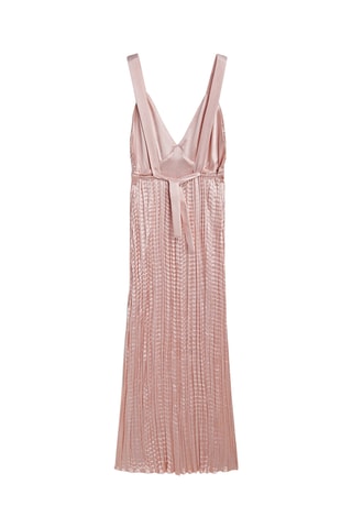 Vestido plissado - Rosa