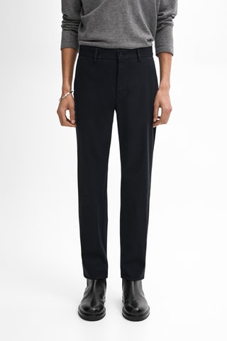 Pantalon slim - Bleu marine