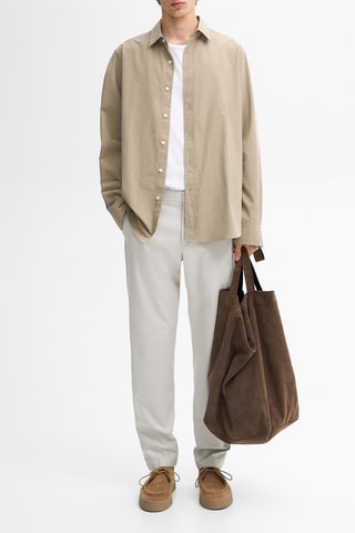 Pantalon slim - Beige