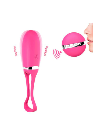 Œuf vibrant télécommandé Secret Delight - Magenta - 14 cm