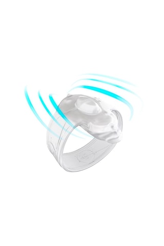 Bague Cockring vibrante G-Lover - Transparent - 3 cm