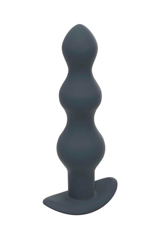 Chaîne anale vibrante télécommandée Deep Secret M Gris - 17 cm