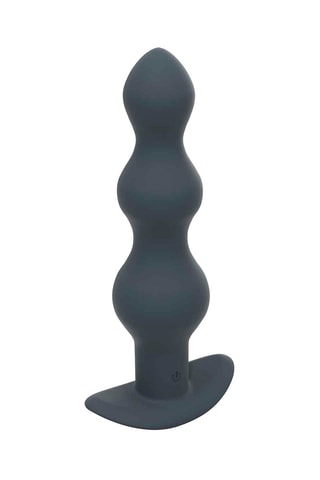 Chaîne anale vibrante télécommandée Deep Secret M Gris - 17 cm
