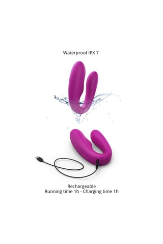 Vibromasseur Match up - Violet - 10 cm