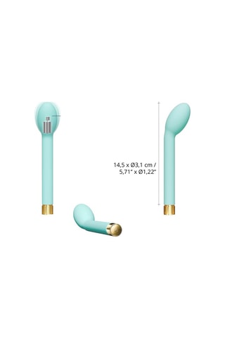 Coffret vibromasseur OMG Enjoy - 14,5 cm - Waterproof - Vert menthe/ manque ingrédients