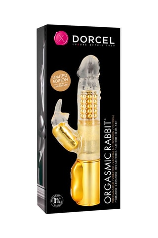 Vibromasseur Orgasmic Rabbit Doré - 25 cm
