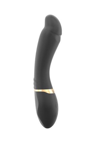 Vibromasseur waterproof Tender Spot - Noir et doré - 20,5 cm