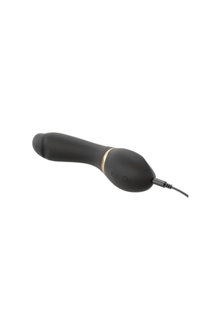 Vibromasseur waterproof Tender Spot - Noir et doré - 20,5 cm
