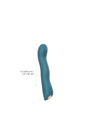 Vibromasseur Swap - 15 cm - Waterproof - Bleu