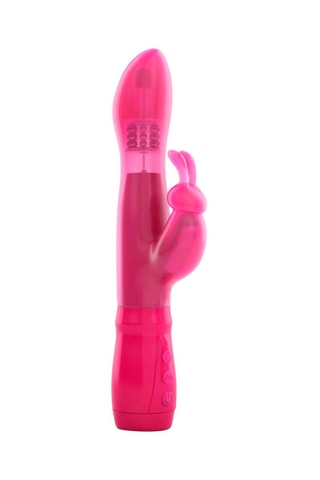 Vibromasseur Va & vient waterproof Furious Rabbit - Rose - 24,5 cm