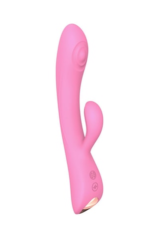 Vibromasseur et stimulateur clitoridien Bunny & Clide - Rose - 22 cm