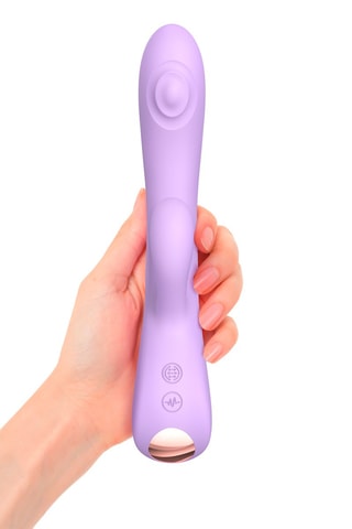 Vibromasseur et stimulateur clitoridien Bunny & Clide - Violet - 22 cm